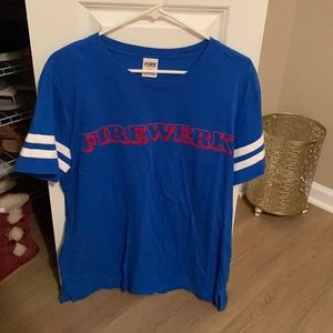 Firework Forth of July PINK Tee Shirt